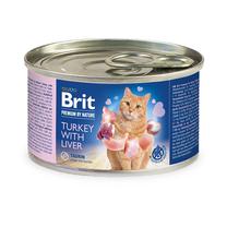 Mitrā kaķu barība Brit Premium By Nature Turkey with Liver, tītara gaļa, 0.200 kg