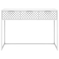 Konsoles galds VLX 335893, balta krās., 106 cm x 35 cm x 75 cm