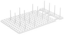 Stalo įrankių dėklas Mark PEGGY, 54.3 cm x 15 cm x 10.16 cm, plastikas, balta sp.