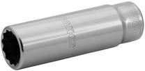 Ilgoji varžtų galvutė Bahco Double Hexagon Long Socket, HEX, 82.6 mm, 1/2", Ø26 mm