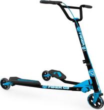 Детский самокат YVolution Carver C3, синий цв./черный цв.
