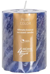 Žvakė, cilindrinė Home4you, 30 h, mėlyna sp.