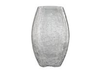 Dekoratyvinė vaza Lou Crackled, 23 cm, skaidri sp.