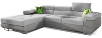 Kampinė sofa Armando Soro 83, Soft 29, pilka sp., kairinė, 280 x 205 cm x 90 cm