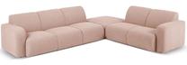 Kampinė sofa Micadoni Home Molino Boucle, rožinė sp., dešininė, 315 x 250 cm x 72 cm