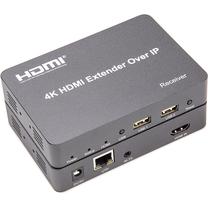 Pagarinātājs Extra Digital HDMI Cat5e/Cat6 Extender 4K@150m CA912957 HDMI in/3.5mm/RJ-45/USB female, 2 x USB female, pelēka krās.