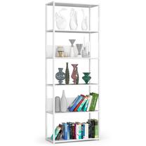 Grāmatu plaukts Akord Loft 700, balta krās., 192 cm x 70 cm x 32 cm