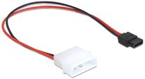 Провод Delock MOLEX (M)->SATA (F) SATA 6 pin, Molex, 0.24 м, белый цв.