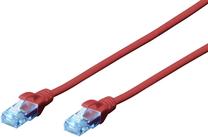 Провод Digitus Cat 5e U-UTP DK-1512-100/R RJ-45, RJ-45, 10 м, красный цв.