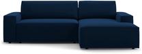 Kampinė sofa - lova Micadoni Jodie Bluvel 86, mėlyna sp., dešininė, 246 x 151 cm x 86 cm