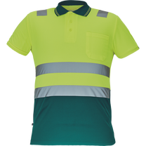 Darba krekls vīriešu Cerva Cadiz HV, dzeltena krās./zaļa krās., 5XL izmērs