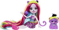 Кукла с аксессуарами Mattel Enchantimals Sunshine Beach Persida Panther HTJ69, 15 см, многоцветный