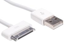 Vads Sandberg Apple 30pin, USB, 1 m, balta krās.