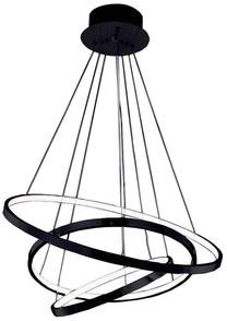 Valgusti rippuv AZzardo Wheel AZ2920, LED, 3000 °K, 3 x 26.6 W, valge v. / must v., 75 x 75 cm