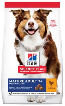 Kuiv koeratoit Hill's Science Plan Canine Mature Adult 7+ Medium, kanaliha, 2.5 kg