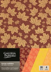 Spalvotas kartonas Galeria Papieru 11AR208921, A4, 200 g/m², įvairių spalvų, 29.7 cm x 21 cm, 20 lapų vnt.