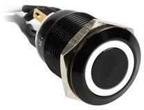 Gaismas diožu apgaismojuma slēdzis Impactics 19mm IP65 LED White, balta krās.