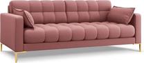 Sofa Micadoni Home Mamaia MIC_3S_78_E1_MAMAIA2, rožinė sp., 177 x 92 cm x 75 cm