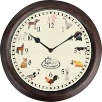 Настенные кварцевые часы Esschert Design, коричневый цв./белый цв., 30 см x 30 см, 30 см