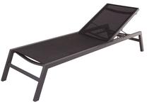 Lauko gultas Patio Alu Spa, juoda sp./pilka sp., 196 cm x 64 cm x 94 cm