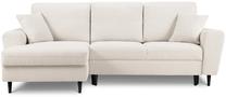 Kampinė sofa Micadoni Home Moghan Boucle 4 Seats, šviesiai ruda sp., kairinė, 241 x 145 cm x 88 cm