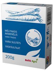 Trąšos, mėlynasis akmenėlis daržovėms, uoginiams augalams, gėlėms Baltic Agro Various sulphate, miltelinės, 0.2 kg
