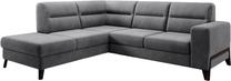 Kampinė sofa Cassara Nube 6, pilka sp./tamsiai pilka sp., kairinė, 237 x 277 cm x 100 cm