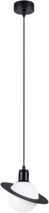 Valgusti rippuv Sollux Hyperion 1 1358, G9, 1 x 8 W, valge v./must v. / must v., 20 x 20 cm