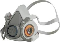 Pusmaskas, ar vārstu 3M T6200, pelēka krās.