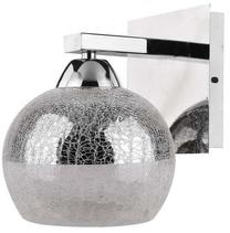Valgusti seinale Candellux Cromina 21-22240, E27, 1 x 60 W, läbipaistev v. / kroom v., 15 x 15 cm