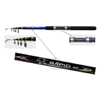 Meškerė Fish2Fish Short Blue 10686664, 210 cm, 210 cm, 163 g, mėlyna sp./juoda sp.