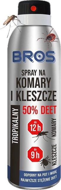 Priemonė nuo uodų ir erkių Bros, 90 ml