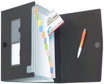 Mape - kartotēka Herlitz Expending File, A4 Melna krās.