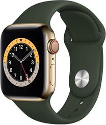 Viedais pulkstenis Apple Watch 6 GPS + Cellular 40mm, zelta krās.
