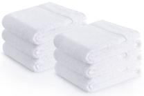 Vonios rankšluosčių rinkinys Zender Cotton 43712, balta sp., 50 cm x 30 cm, 6 vnt.