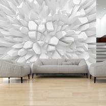 Fototapete Artgeist White Dahlia, 210 cm x 210 cm