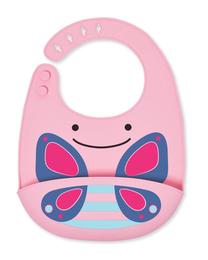 Lācīte zīdainim Skip Hop Zoo Fold & Go Butterfly, rozā krās., silikons, 6+ mēn.