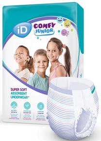 Sauskelnės-kelnaitės iD Comfy Junior Pants, 4-7 dydis, 27 kg, 14 vnt.
