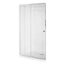 Dušo sienelė Besco Duo Slide DDS110, 110 cm x 195 cm, skaidri sp./skaidrus