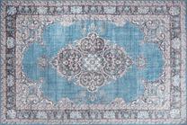 Kiliminis takas Conceptum Hypnose Blues Chenille AL 201, mėlyna sp./įvairių spalvų, 230 cm x 75 cm