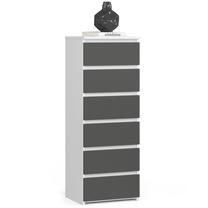 Komoda Akord Furniture Factory CL6, grafito sp., 109 cm x 40 cm x 35 cm