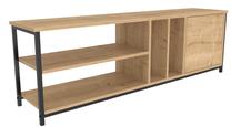 ТВ стол Kalune Design Oneida, дубовый цв./черный цв., 140 см x 35.3 см x 50.8 см