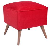 Pufas Hanah Home New Bern 558ZEN1302, tamsiai raudona sp., 41 cm x 41 cm x 44 cm