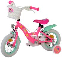 Vaikiškas dviratukas su papildomais ratukais Volare Barbie 31255-SAFW, rožinė sp., 12"