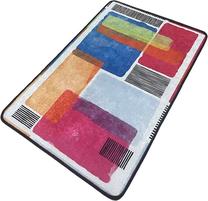Vonios grindų kilimėlis Foutastic Milora 510CHL1119, įvairių spalvų, 100 cm x 80 cm