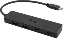 USB šakotuvas i-Tec USB-C Metal HUB, juoda sp.