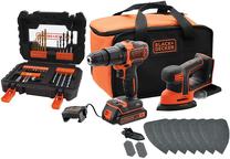 Akumuliatorinių įrankių rinkinys Black & Decker BCK23S1SA41, 18 V