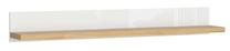 Sieninė lentyna Erla, ąžuolo/balta, 158 cm x 23.5 cm x 20 cm
