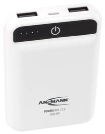 Lādētājs-akumulators (Power bank) Ansmann 10.8 Mini, 10000 mAh, balta krās.
