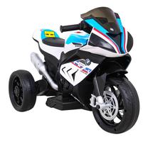 Vaikiškas elektrinis motociklas BMW HP4, mėlyna sp./balta sp./raudona sp.